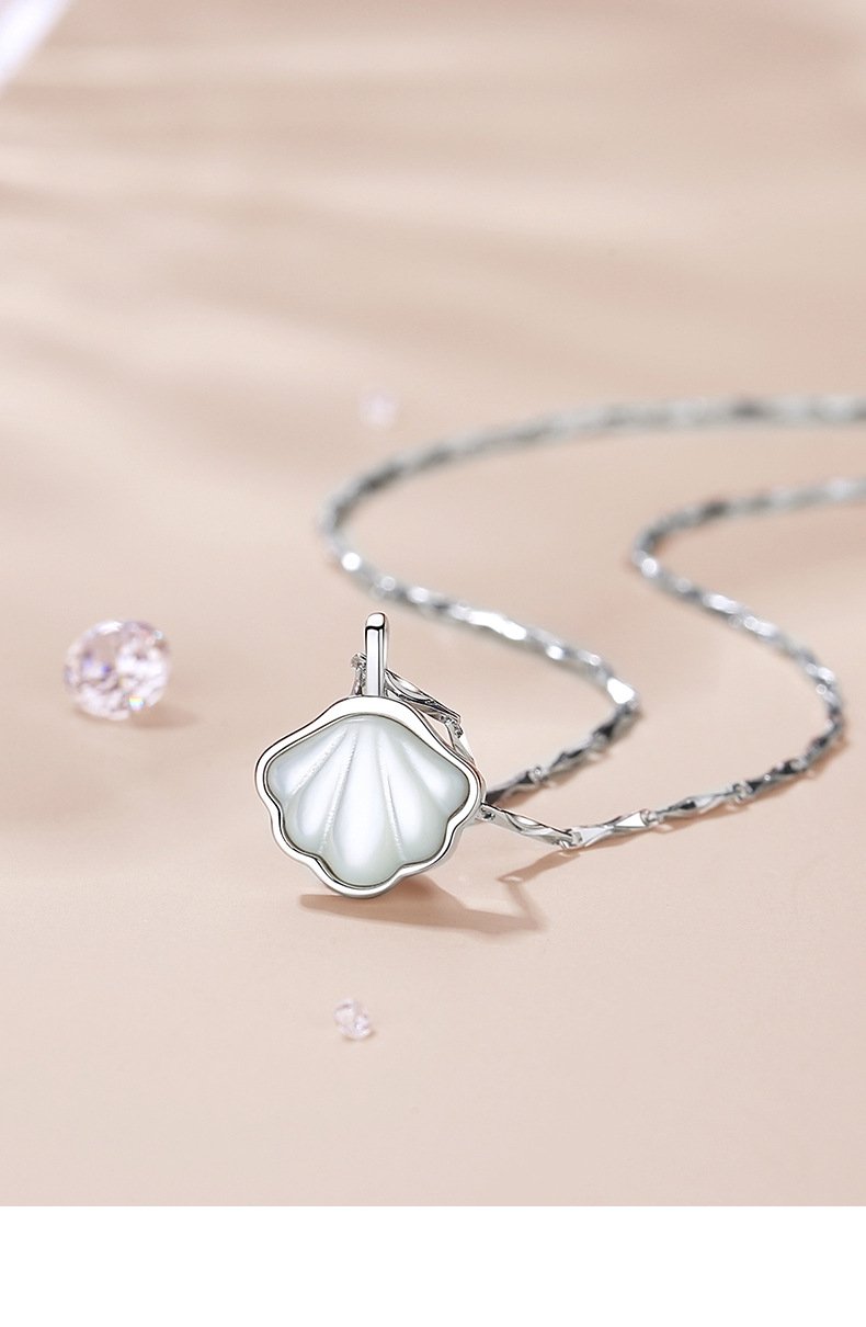 Hide Me in Your Shell 925 Sterling Silver Necklace