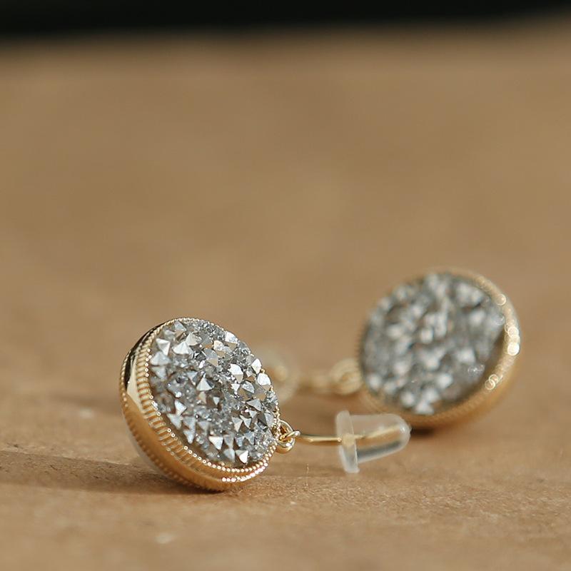 Crystal Drop Pearl Earrings