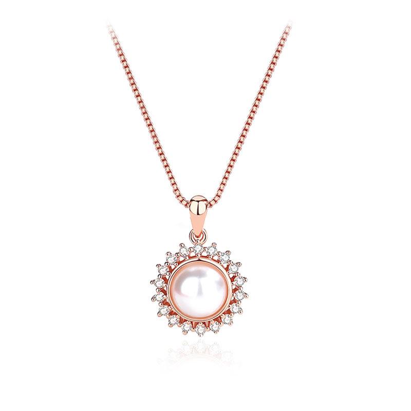 925 Sterling Silver Sunflower Necklace