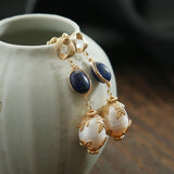 Graceful and Fashionable Hanging Pearl Earrings