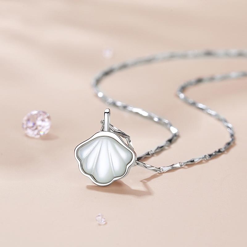 Hide Me in Your Shell 925 Sterling Silver Necklace