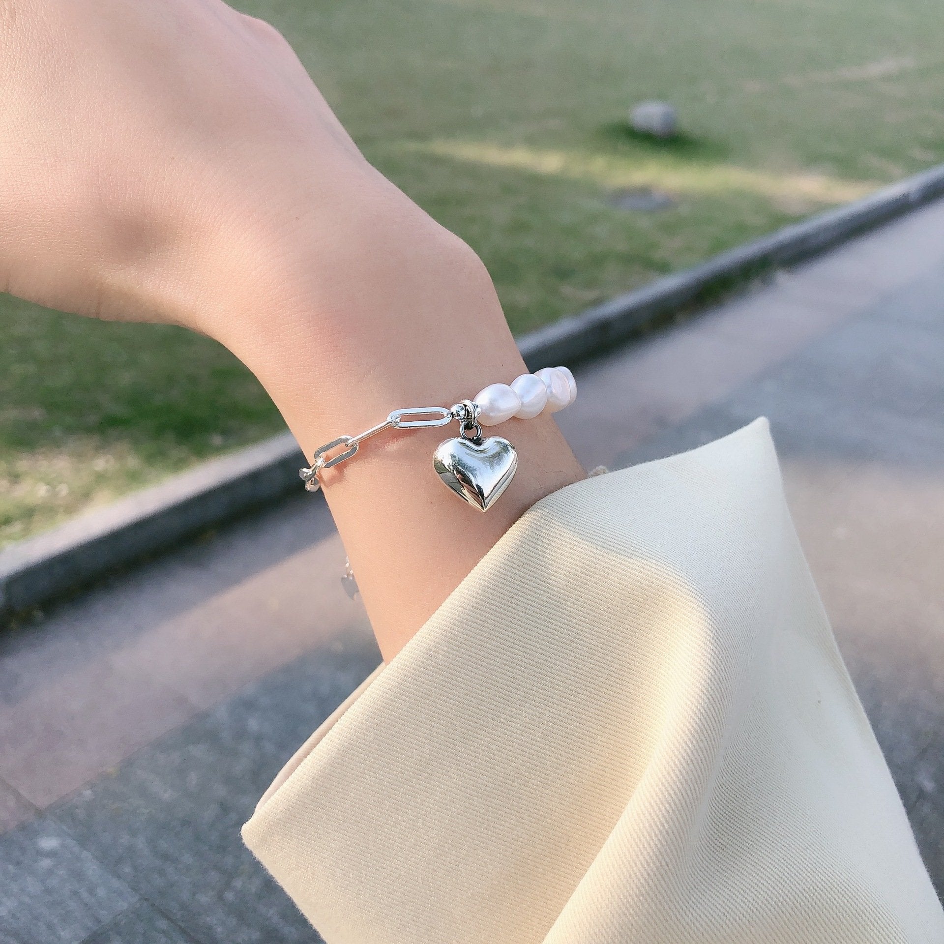 You Are My Heart Pearl Bracelet
