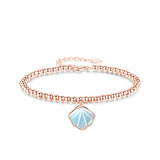 Seashell and Beads Ocean Charm Bracelet